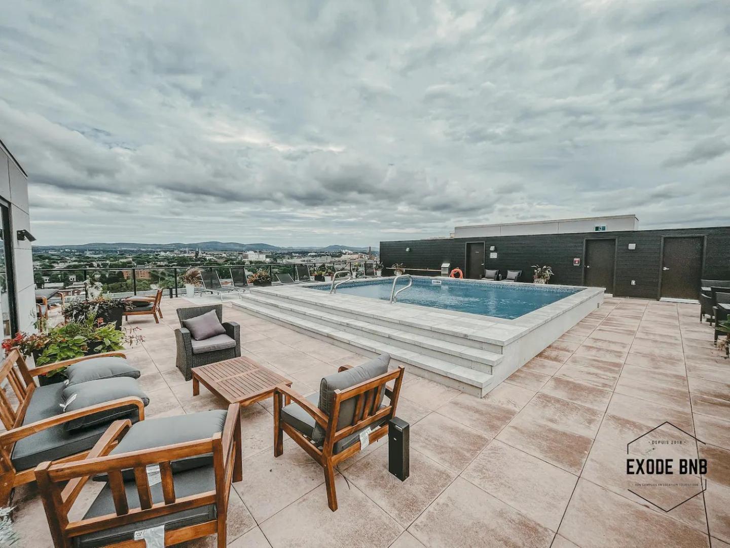 Quebec, Rustique Chic En Ville, Piscine Sur Le Toit Pour 2 A 6 Invites Zewnętrze zdjęcie